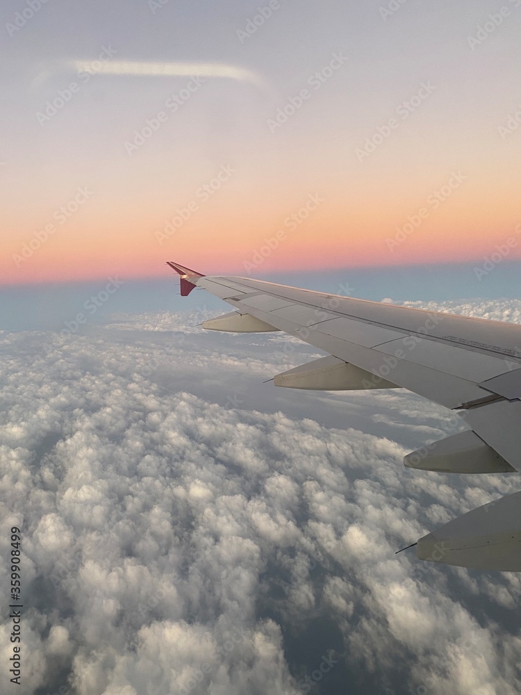 Fototapeta premium view from airplane window