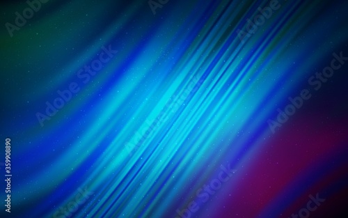 Dark Pink, Blue vector background with astronomical stars. Glitter abstract illustration with colorful cosmic stars. Best design for your ad, poster, banner.