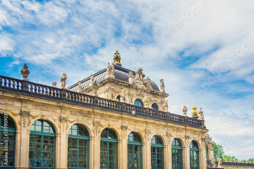 Baroque building Zwinger in Dresden, Germany