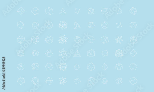 Vector Origami Geometry Strok Illustration