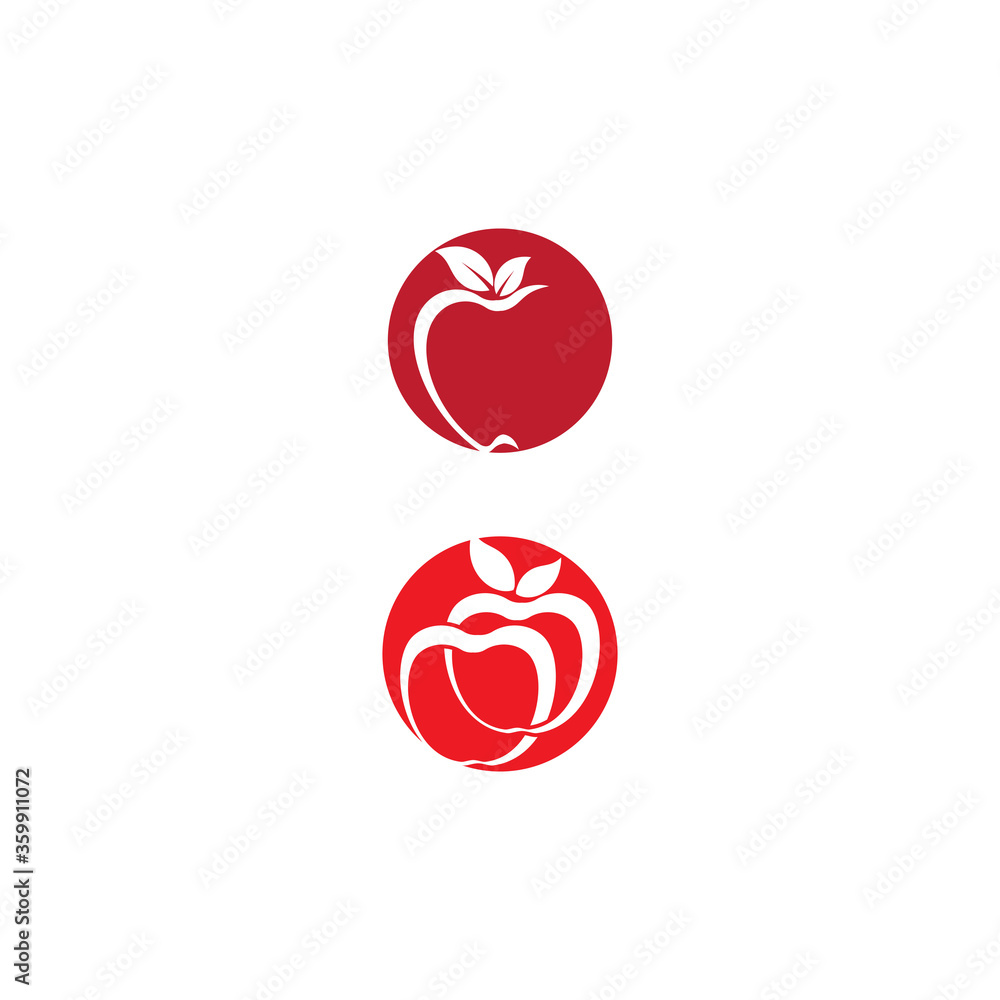 Obraz premium Apple vector illustration design