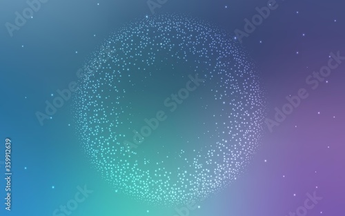 Light Pink, Blue vector pattern with night sky stars. Modern abstract illustration with Big Dipper stars. Pattern for astronomy websites.