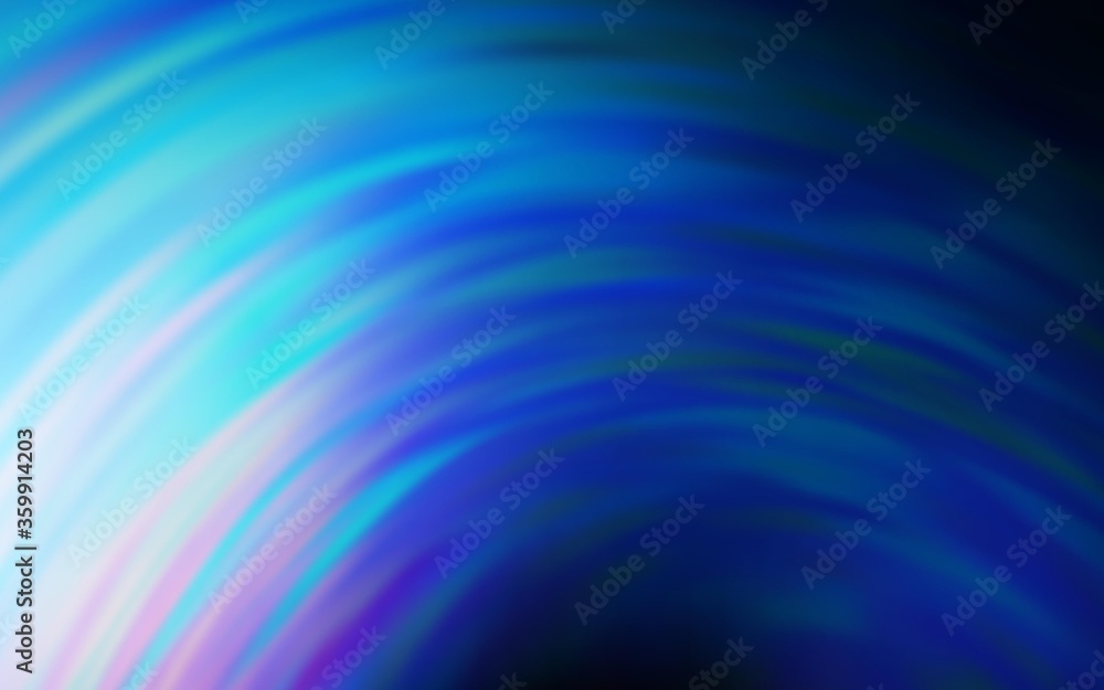 Dark BLUE vector pattern with wry lines. Brand new colorful illustration in simple style. Abstract design for your web site.