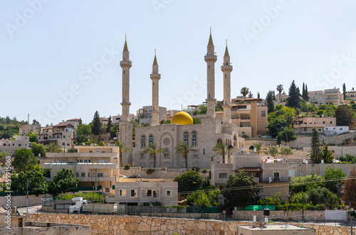 A mosque built by Ramzan Kadyrov in honor of his father Akhmat Kadyrov in the Abu Ghosh village, in which descendants of Chechens live in Israel photo