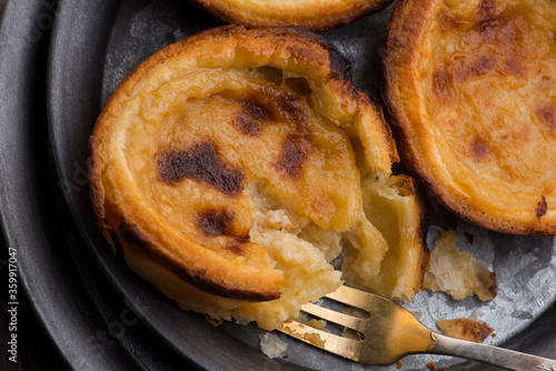 Typical portuguese dessert pasteis de nata