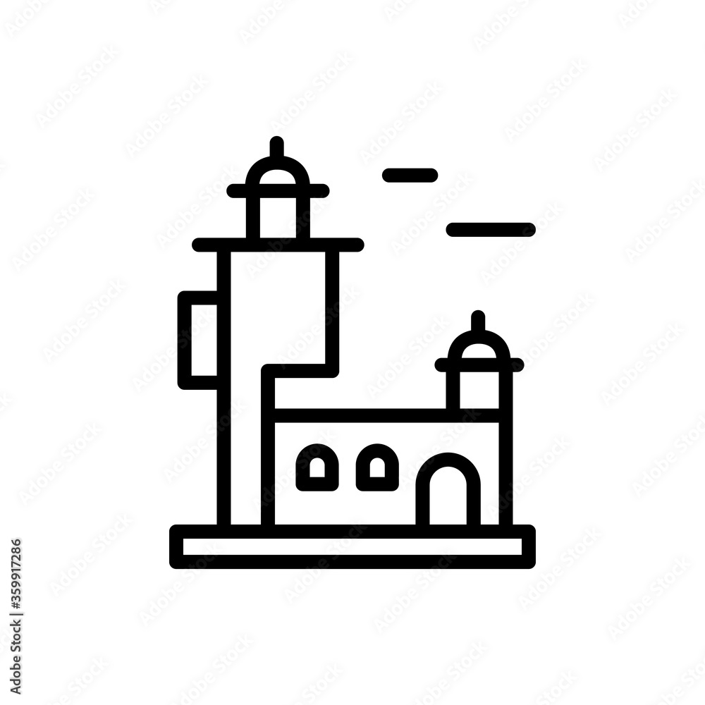 Navigational, lighthouse icon. Simple line, outline vector elements of pharos icons for ui and ux, website or mobile application Navigational, lighthouse icon. Simple line, outline vector elements of pharos icons for ui and ux, website or mobile application