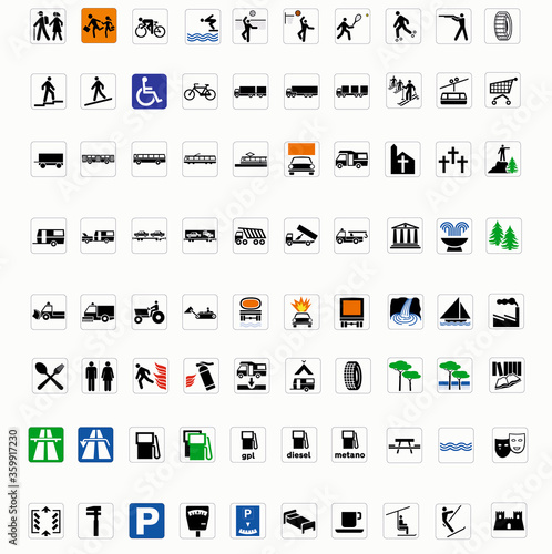 ISO 7010 SIGN WARNING SET SYMBOL SAFETY