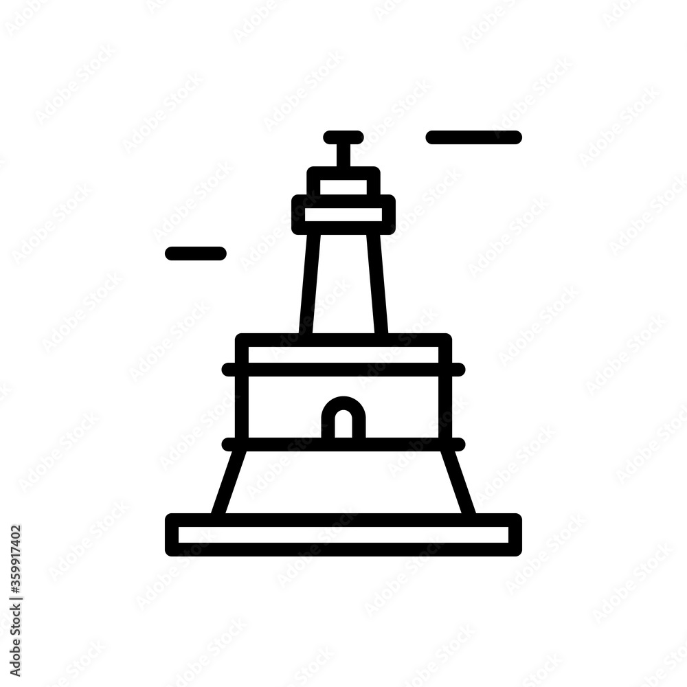 Navigational, lighthouse icon. Simple line, outline vector elements of pharos icons for ui and ux, website or mobile application Navigational, lighthouse icon. Simple line, outline vector elements of pharos icons for ui and ux, website or mobile application