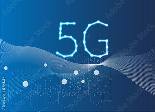 5g, wireless, background abstract. Vector illustration. design