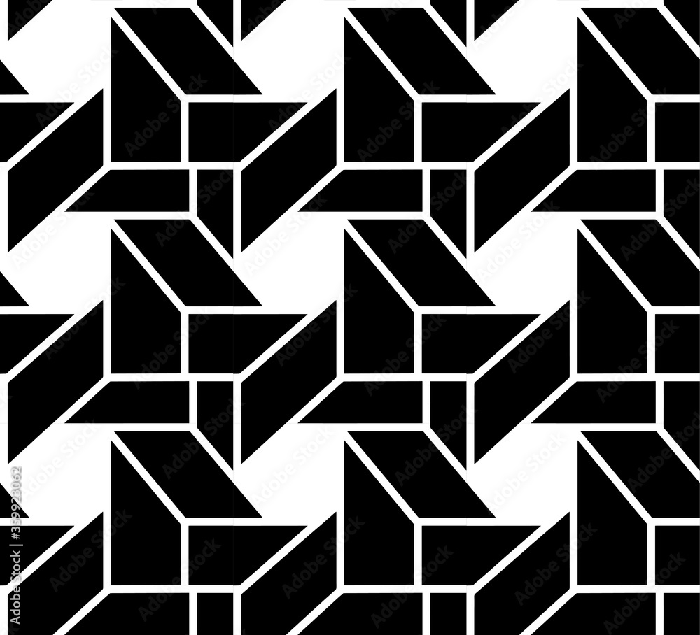 black and white seamless pattern