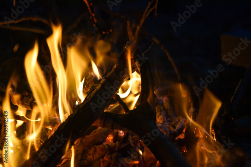 fire, flame, heat, firewood, burn, fireplace, hot, bonfire, flame, bonfire, burning, red, orange, warm, camp, night, light, camping, coal, black, yellow, barbecue, flame, danger, coal, firewood, smoke