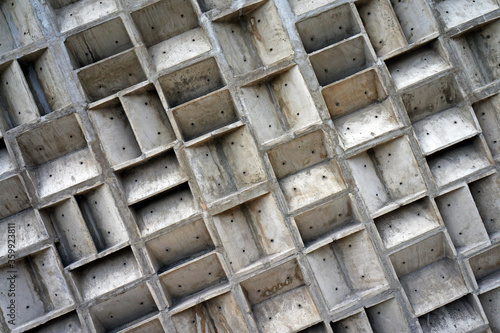 Patterned concrete wall background