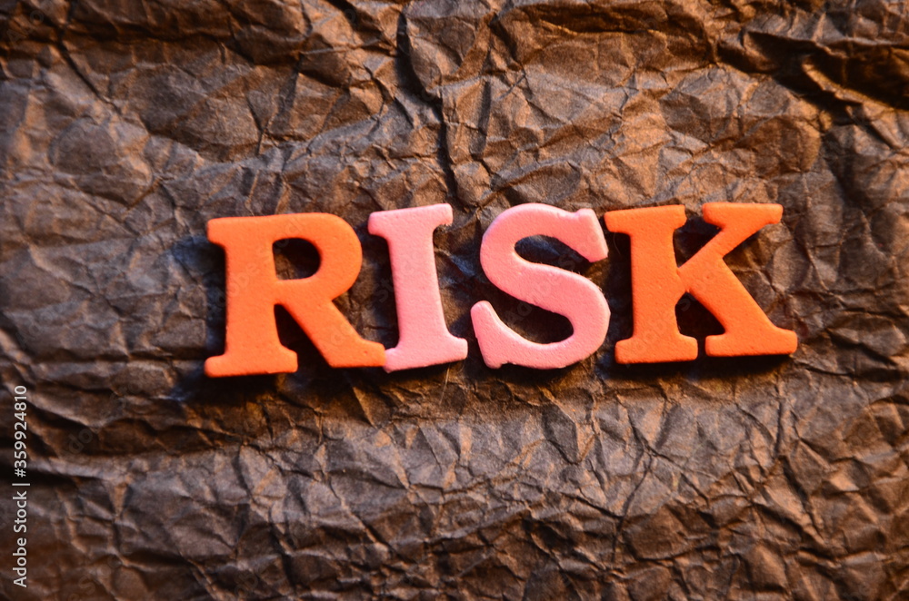 Fototapeta premium SLOWO RISK