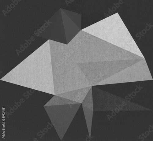 abstract black and white triangle background