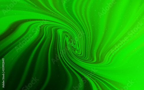 Light Green vector background with astronomical stars. Shining colored illustration with bright astronomical stars. Best design for your ad, poster, banner.
