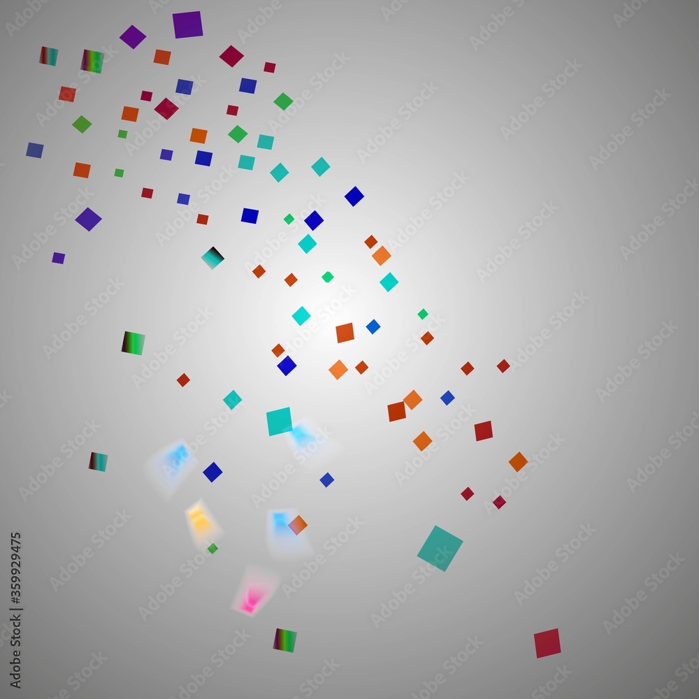Colorful bright confetti isolated on transparent background. Festive vector illustration. Colorful confetti on a beautiful background. Celebration and party.