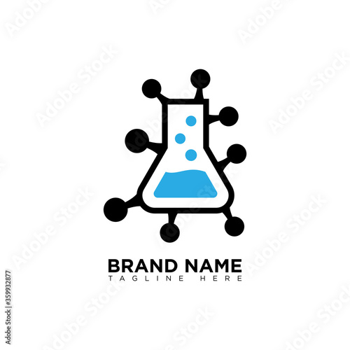 Science Lab Logo Design Template