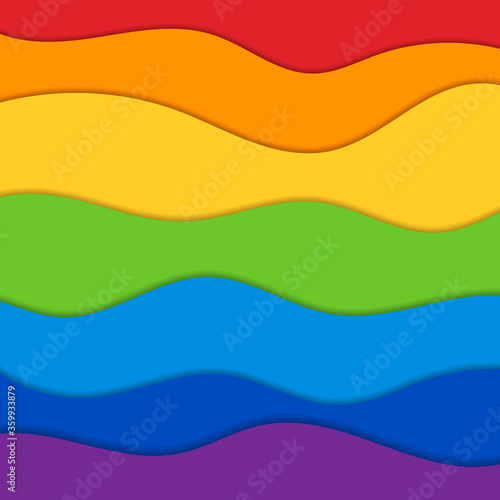Abstract modern rainbow colored vector background © binik