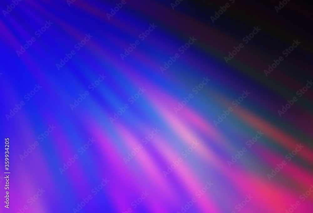 Dark Pink, Blue vector texture with colored lines. Lines on blurred abstract background with gradient. Smart design for your business advert.