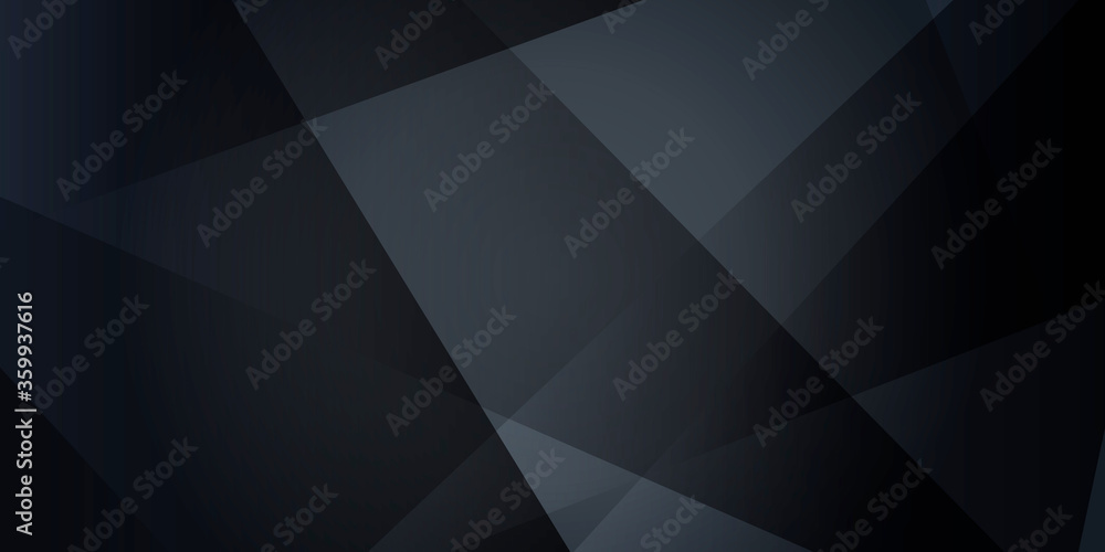 Obraz premium Modern dark black abstract polygonal presentation background. Vector illustration design for presentation, banner, cover, web, flyer, card, poster, wallpaper, texture, slide, magazine, and powerpoint.