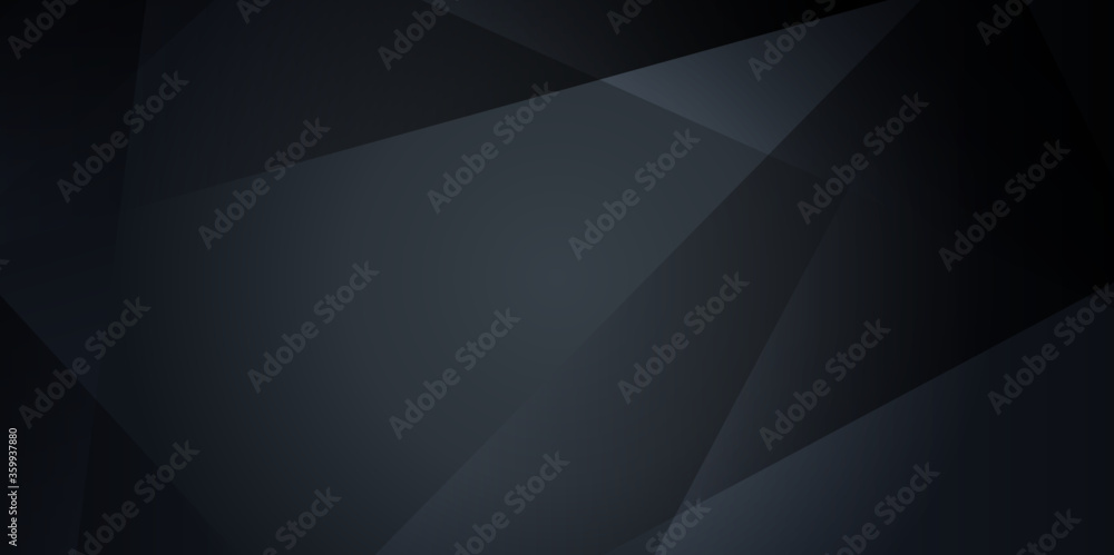 Dark abstract polygonal presentation background with business corporate concept. Vector illustration design for presentation, banner, cover, web, flyer, card, poster, wallpaper, texture, slide, magz - obrazy, fototapety, plakaty 