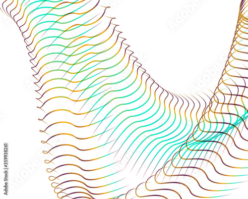 Abstract background blend wave line design for Wallpaper, Banner, Background, Card, Book Illustration, landing page