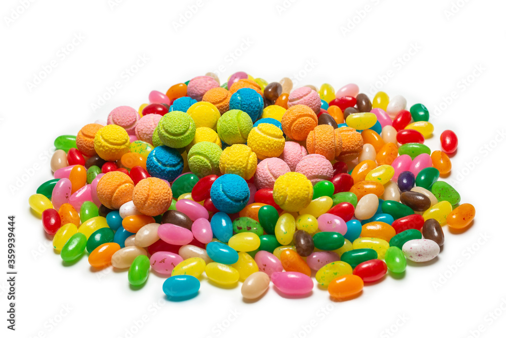 Assorted gummy candies. Jelly  sweets.