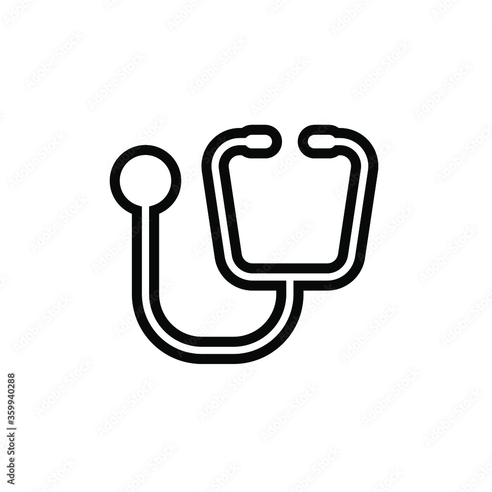Stethescope icon design template Stethescope icon design template
