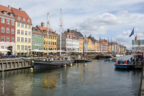 The Nyhavn at copenhagen, Denmark