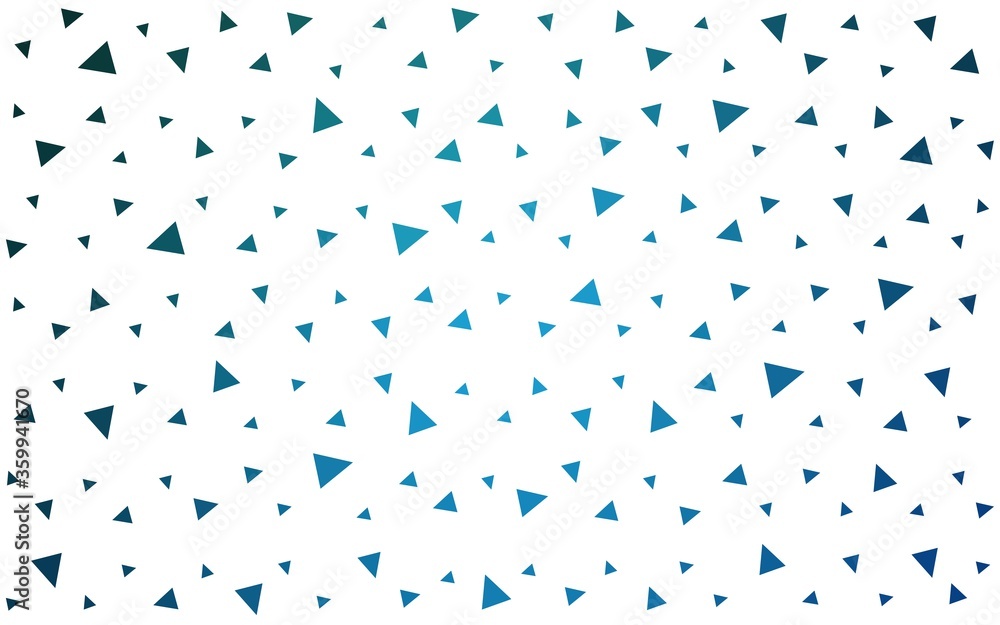 Light BLUE vector abstract mosaic backdrop. Triangular geometric sample with gradient. A completely new design for your leaflet. Light BLUE vector abstract mosaic backdrop. Triangular geometric sample with gradient. A completely new design for your leaflet.