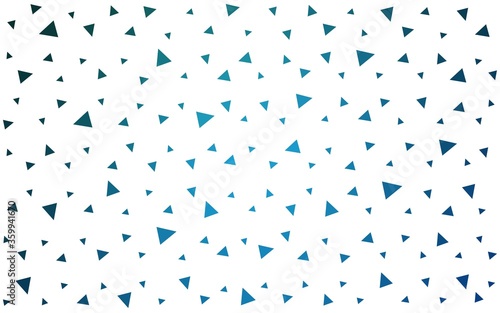 Light BLUE vector  abstract mosaic backdrop. Triangular geometric sample with gradient.  A completely new design for your leaflet.