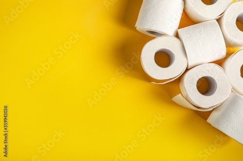Soft toilet paper rolls photo