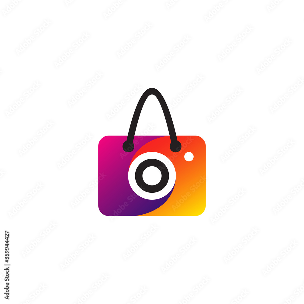 bag and camera logo design bag and camera logo design