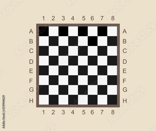 black and white chess board