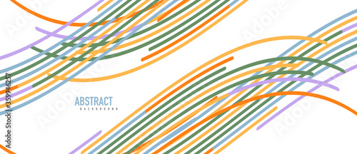 Аbstract moving colorful lines vector backgrounds for cover, placard, poster, banner or flyer
