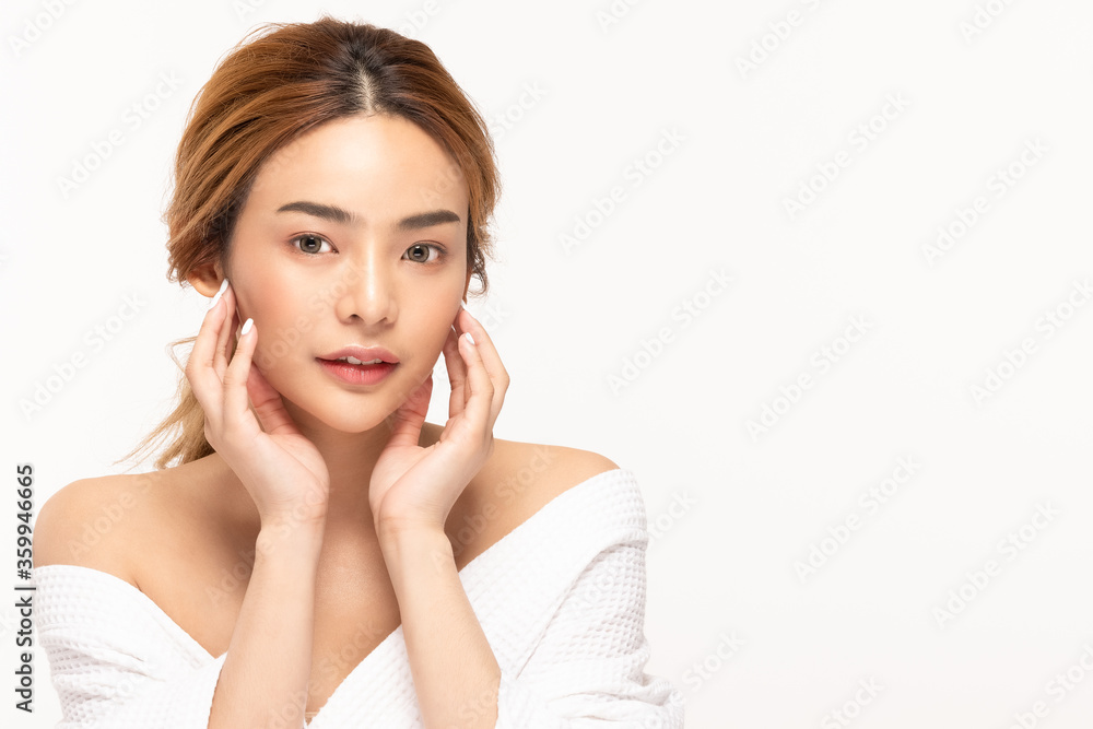 Beauty asian women portrait face with skin care healthy and skin. Beauty asian women portrait face with skin care healthy and skin.