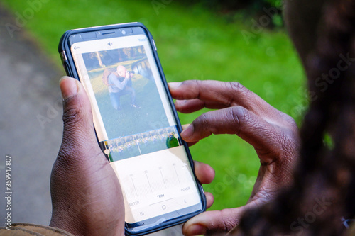 mobile phone in hand