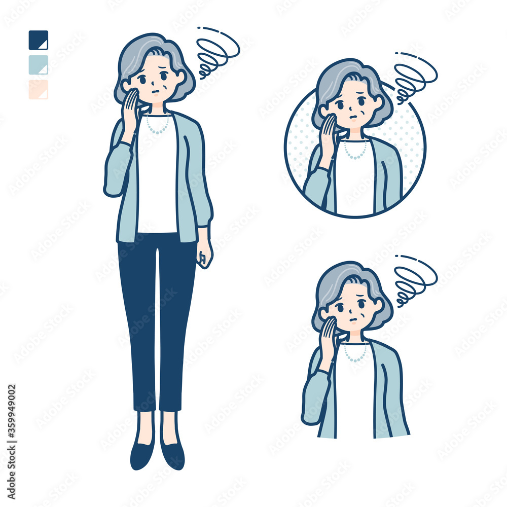 simple senior woman_Be-troubled simple senior woman_Be-troubled