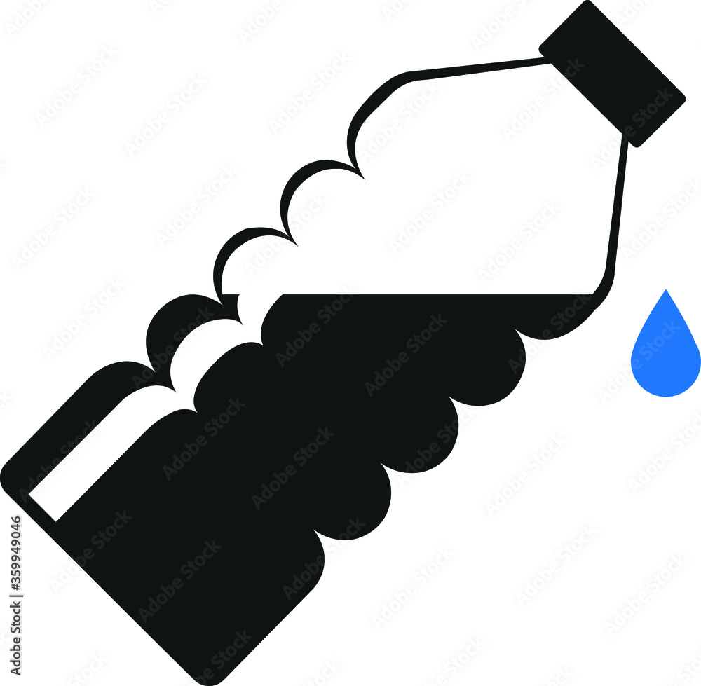 Water bottle icon vector illustration