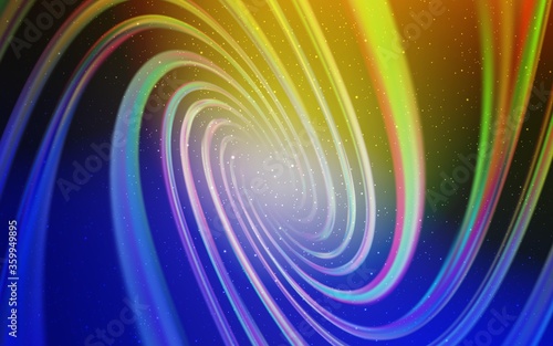 Light Blue, Yellow vector texture with milky way stars. Modern abstract illustration with Big Dipper stars. Best design for your ad, poster, banner.