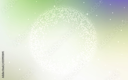 Light Green vector background with astronomical stars. Modern abstract illustration with Big Dipper stars. Pattern for futuristic ad, booklets.