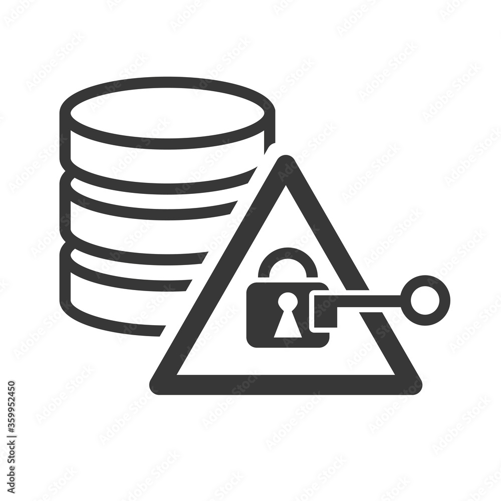 Cyber security data protection vector illustration icon Stock Vector ...