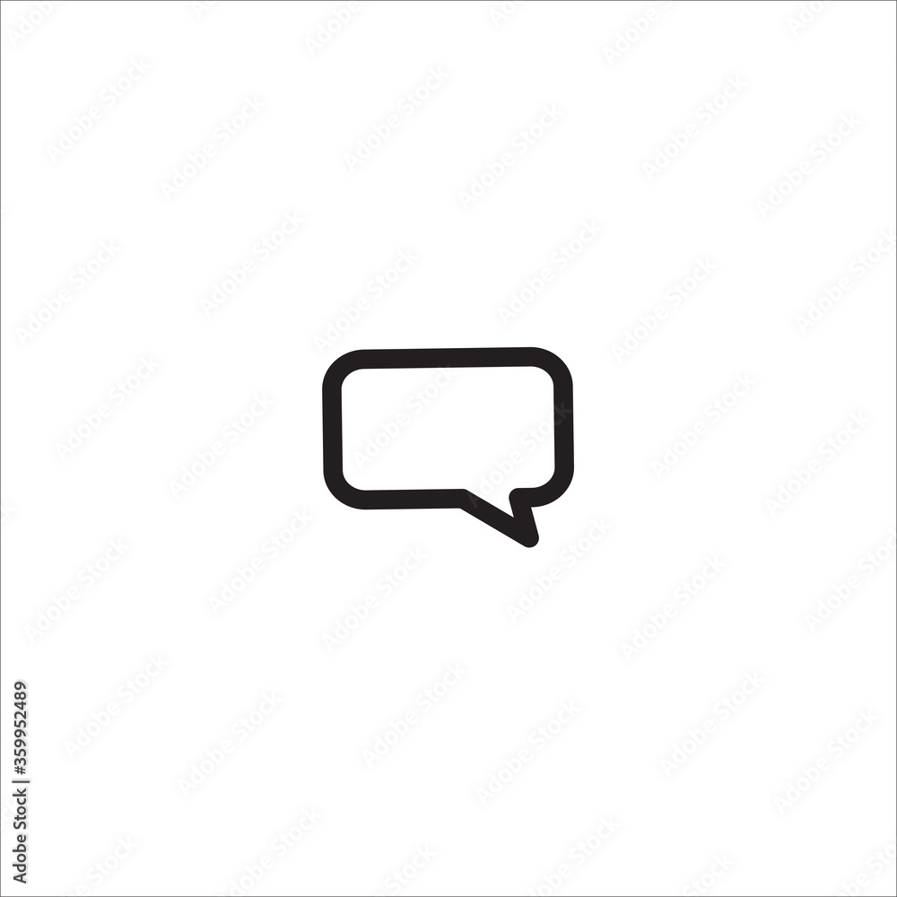Bubble speech line icon Bubble speech line icon