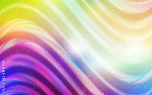 Light Multicolor vector texture with milky way stars. Shining illustration with sky stars on abstract template. Best design for your ad, poster, banner.