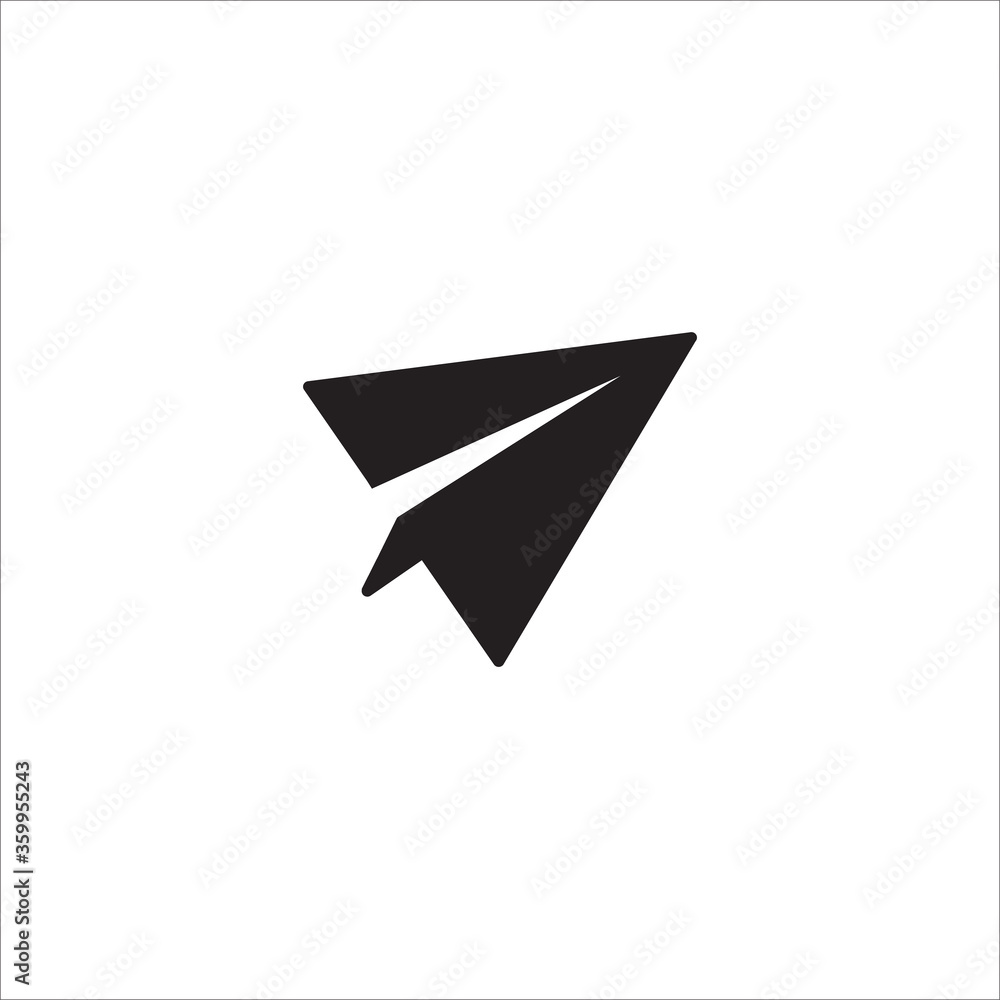Paper plane icon vector Paper plane icon vector