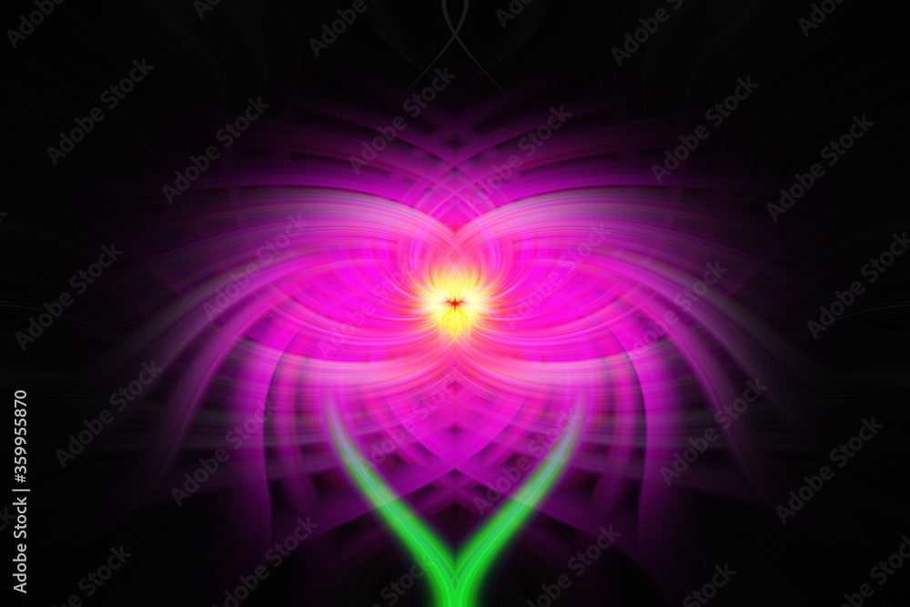 Abstract twirl effect added to a photo to create a background with pink green yellow colors Abstract twirl effect added to a photo to create a background with pink green yellow colors