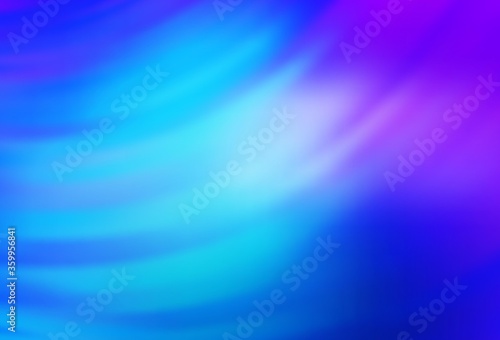 Light Pink, Blue vector background with curved lines. A sample with colorful lines, shapes. Colorful wave pattern for your design.