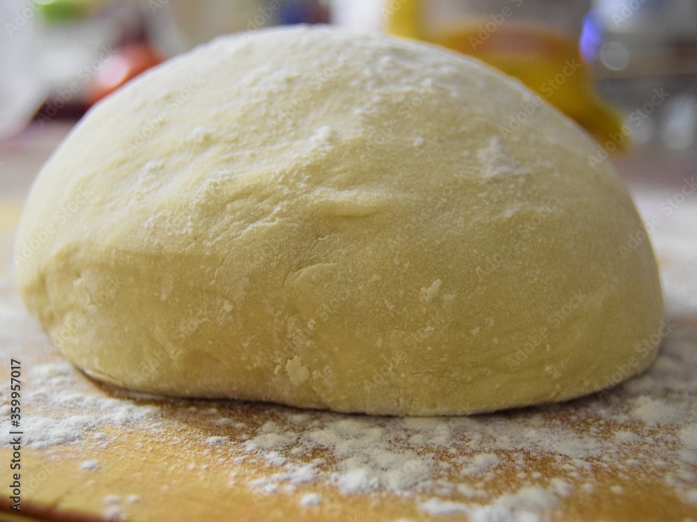 rolling pin and dough rolling pin and dough