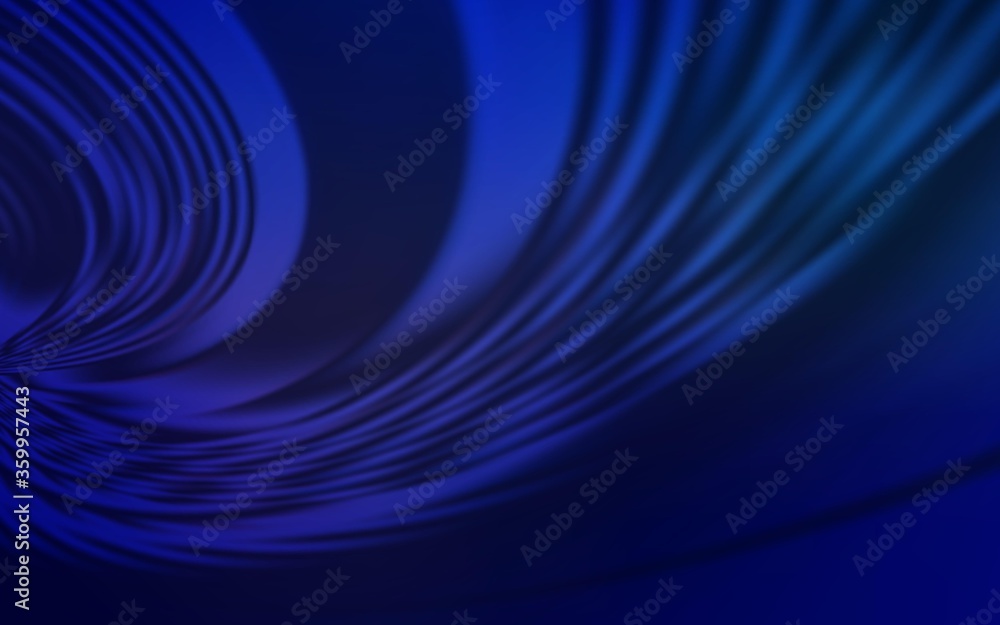 Fototapeta premium Dark BLUE vector pattern with bent lines. Colorful geometric sample with gradient lines. Elegant pattern for a brand book.
