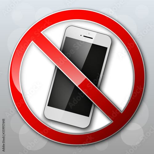 do not talk on a cell phone. Advertising banner. Turn off the mobile devices. regime of flight